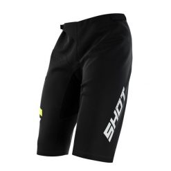 Szorty na rower górski dla dorosłych Rogue Revolt Jaune. Czarne spodenki rowerowe SHOT RACE GEAR, bez wzorów, rowerowe. Za 335.00 zł.