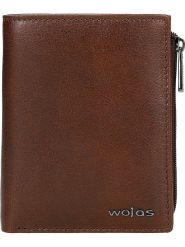 Wojas Skórzany portfel w kolorze brązowym - 12 x 9,5 x 1 cm rozmiar: onesize. Brązowe portfele Wojas, bez wzorów, z materiału. Za 149.66 zł.