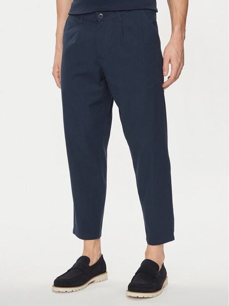 Jack & Jones Spodnie materiałowe Bill 12248993 Granatowy Regular Fit. Niebieskie spodnie materiałowe Jack & Jones, m, bez wzorów, z bawełny. Za 109.99 zł.