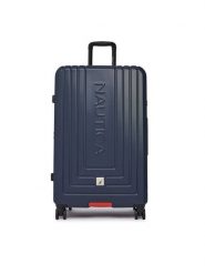 Nautica Walizka duża CWBEO-NTC-KS-003-07-L Granatowy. Niebieskie walizki Nautica, bez wzorów, z tworzywa sztucznego, duże. Za 399.99 zł.