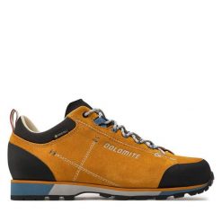 Trekkingi Dolomite. Brązowe buty trekkingowe Dolomite, bez wzorów, z gore-texu, bez zapięcia. Za 639.99 zł.