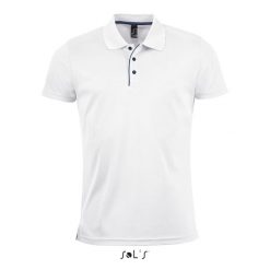 Polo Sol's Performer. Białe koszulki polo SOL'S, m, bez wzorów, bez kołnierzyka, bez ramiączek. Za 139.00 zł.