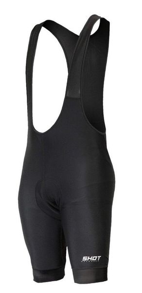 Krótkie spodenki Shot Unlimited. Czarne spodenki rowerowe SHOT RACE GEAR, l, bez wzorów, z lycry, rowerowe. Za 268.50 zł.