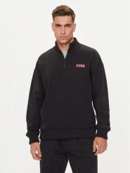 Hugo Bluza Diqiele 50517848 Czarny Relaxed Fit. Czarne bluzy Hugo, l, bez wzorów, z bawełny, bez kaptura. Za 339.99 zł.