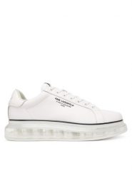 KARL LAGERFELD Sneakersy Kapri Kushion KL52615 Biały. Białe buty sportowe casual KARL LAGERFELD, bez wzorów, ze skóry, bez zapięcia. Za 784.99 zł.