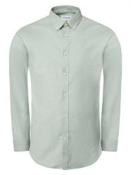 Lindbergh Koszula 30-203174 Zielony Slim Fit. Zielone koszule Lindbergh, m, bez wzorów, z bawełny, bez kołnierzyka, bez ramiączek. Za 169.99 zł.
