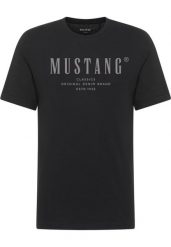 Męski T-Shirt Mustang Style Alex Black 1018002 4142. Czarne t-shirty Mustang, m, bez wzorów, bez kołnierzyka, bez ramiączek. Za 79.99 zł.