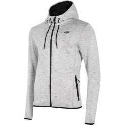 Bluza męska BLM007 - chłodny jasny szary melanż. Bluzy z kapturem marki 4F. Za 169.99 zł.