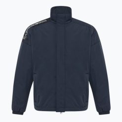 Kurtka męska EA7 Emporio Armani Train Logo Series Tape Eco Down. Niebieskie kurtki EA7 Emporio Armani, l, bez wzorów, z materiału, bez kaptura. Za 749.99 zł.