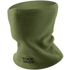 Komin maska polarowa na twarz dla dorosłych 3w1 Rockbros M012 wielofunkcyjna. Zielone szaliki ROCKBROS, bez wzorów, z polaru. Za 49.90 zł.