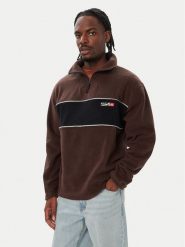 Quiksilver Polar EQYPF03094 Brązowy ciemny Comfort Fit. Brązowe bluzy z polaru Quiksilver, m, bez wzorów, z polaru, bez kaptura. Za 299.99 zł.
