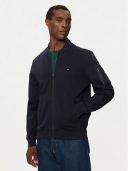 Tommy Hilfiger Bluza Essential MW0MW37357 Granatowy Regular Fit. Niebieskie bluzy Tommy Hilfiger, m, bez wzorów, z bawełny, bez kaptura. Za 419.99 zł.