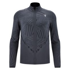 Bluza zapinana na zamek błyskawiczny Macron Run FCE Marin. Szare bluzy Macron, m, bez wzorów, bez kaptura. Za 359.00 zł.