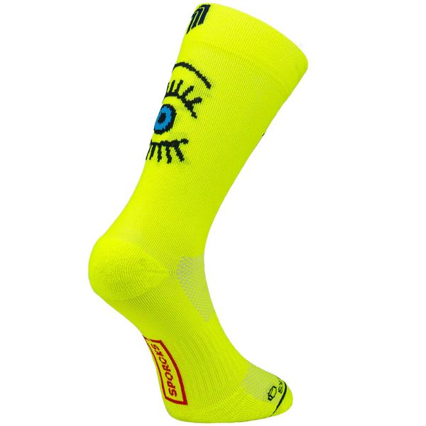 Skarpetki Sporcks Eye. Żółte skarpety SPORCKS, bez wzorów, ze skóry. Za 155.00 zł.