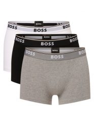 BOSS Obcisłe bokserki pakowane po 3 szt. Mężczyźni Bawełna szary|czarny|biały|wielokolorowy, M. Białe bokserki Boss, m, bez wzorów, z bawełny. Za 219.95 zł.