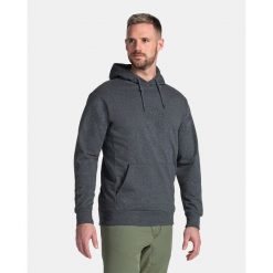 Męska bawełniana bluza z kapturem Kilpi LAGOA-M. Zielone bluzy Kilpi, m, bez wzorów, z bawełny, z kapturem. Za 215.49 zł.