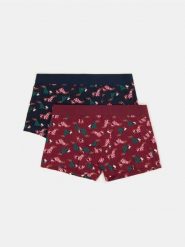 Bokserki classic z motywem świątecznym 2 pack - wielobarwny. Bokserki Sinsay, l, bez wzorów. Za 25.99 zł.