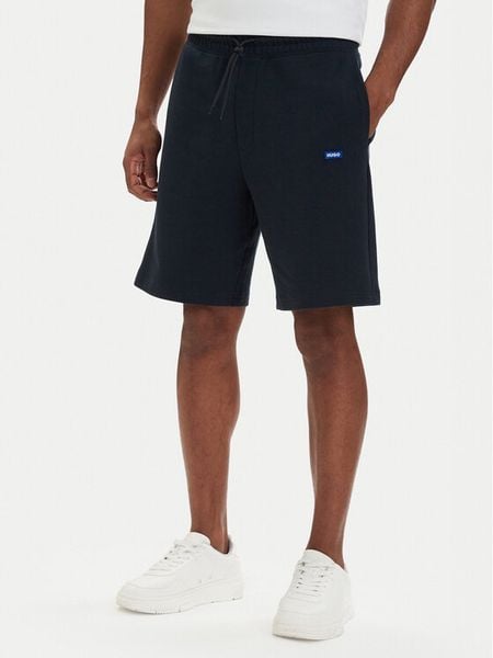 HUGO Szorty sportowe Nasensio 50522364 Granatowy Regular Fit. Niebieskie krótkie spodenki sportowe Hugo, l, bez wzorów, z bawełny. Za 237.99 zł.