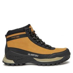 Trekkingi Vertigo Alpes. Brązowe botki sznurowane Vertigo Alpes, bez wzorów, bez obcasa, bez zapięcia. Za 199.99 zł.