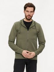 EA7 Emporio Armani Bluza 8NPM03 PJ05Z 1846 Zielony Regular Fit. Zielone bluzy EA7 Emporio Armani, m, bez wzorów, z bawełny, bez kaptura. Za 479.99 zł.