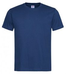 Ciemny Niebieski Bawełniany T-Shirt Męski Bez Nadruku -STEDMAN Koszulka, Krótki Rękaw, Basic, U-neck. Niebieskie bluzki z długim rękawem Stedman, l, bez wzorów, z bawełny, bez kołnierzyka, bez ramiączek. Za 45.00 zł.