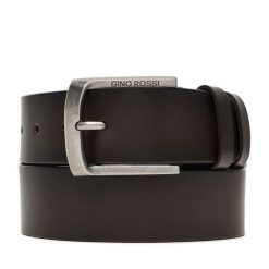 Pasek GINO ROSSI. Brązowe paski Gino Rossi, bez wzorów. Za 139.99 zł.
