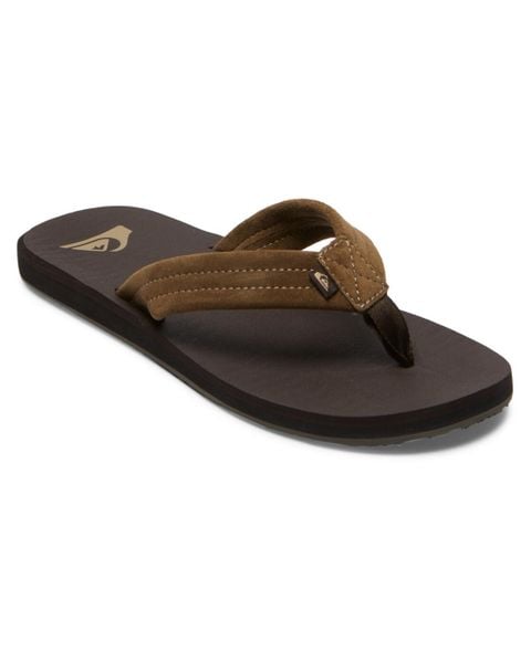 Sandały dla Mężczyzn CARVER SUEDE CORE Brązowy. Czarne sandały Quiksilver, z kauczuku, bez zapięcia. Za 129.99 zł.