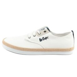 Buty Lee Cooper LCW-25-02-3252M trampki espadryle męskie białe. Białe trampki m, bez wzorów, bez zapięcia. Za 218.44 zł.