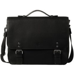 MAVIN Torba męska Canaletto groszek czarny skóra naturalna 14 cali. Czarne torby na laptopa . Za 489.00 zł.
