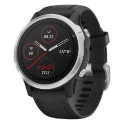 Smartwatch Garmin Fenix 6S Czarno-srebrny (010-02159-01). Czarne zegarki smartwatch GARMIN, bez wzorów. Za 2,649.00 zł.