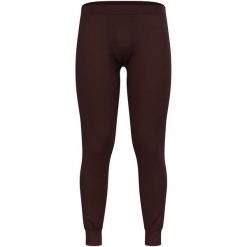 Legginsy termoaktywne męskie Odlo Merino 200 BL Bottom Long. Czerwone bielizna termoaktywna ODLO, m, bez wzorów, trekkingowe. Za 303.99 zł.
