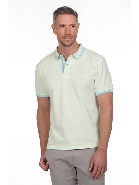 The Time of Bocha Koszulka polo w kolorze zielonym rozmiar: L. Zielone koszulki polo The Time of Bocha, l, bez wzorów, z bawełny, bez kołnierzyka, bez ramiączek. Za 129.95 zł.