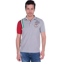 Koszulka polo "Greenies" - Regular fit - w kolorze szarym. Koszulki polo marki Sir Raymond Taylor, z haftami, z bawełny, polo, z krótkim rękawem. W wyprzedaży za 130.95 zł.