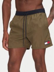 Tommy Hilfiger Szorty kąpielowe UM0UM03455 Khaki Regular Fit. Brązowe kąpielówki Tommy Hilfiger, m, bez wzorów, z syntetyku. Za 189.99 zł.