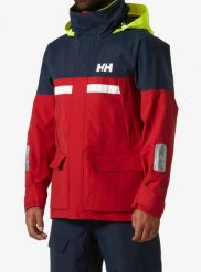 Kurtka przeciwdeszczowa męska Helly Hansen Pier 4.0 Jacket. Czerwone kurtki Helly Hansen, l, bez wzorów, z materiału, bez kaptura. Za 1,199.00 zł.