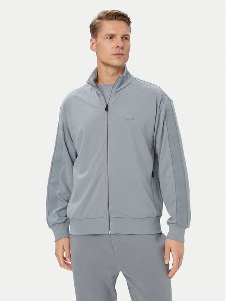 BOSS Bluza Union Tape 50564098 Szary Regular Fit. Szare bluzy Boss, l, bez wzorów, z wiskozy, bez kaptura. Za 899.99 zł.