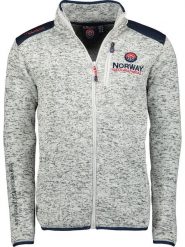 Geographical Norway Kurtka polarowa "Tavid" w kolorze szarym rozmiar: S. Szare kurtki Geographical Norway, s, z aplikacjami, z materiału, bez kaptura. Za 92.21 zł.