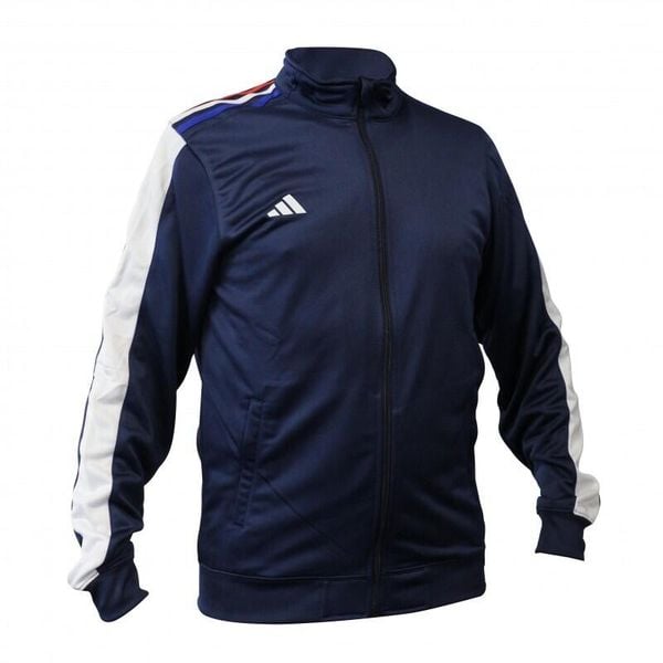 Kurtka z dresu adidas. Białe kurtki Adidas, l, bez wzorów, z dresówki, bez kaptura. Za 298.50 zł.