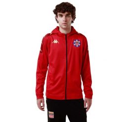 Bluza z kapturem na zamek Kappa Grevolo. Czerwone bluzy z kapturem Kappa, m, bez wzorów, z kapturem. Za 293.50 zł.