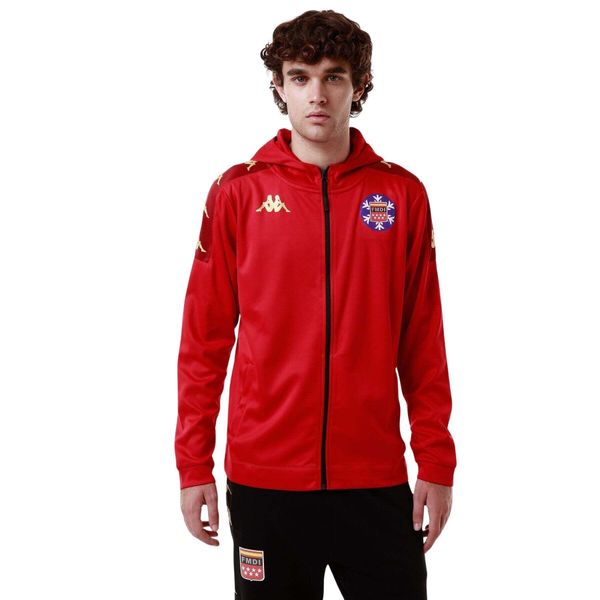 Bluza z kapturem na zamek Kappa Grevolo. Czerwone bluzy Kappa, m, bez wzorów, z kapturem. Za 291.50 zł.