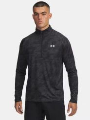 Under Armour Koszulka sportowa "Tech 2.0" w kolorze szaro-czarnym rozmiar: L. Czarne t-shirty sportowe Under Armour, bez wzorów, z materiału, bez ramiączek, outdoorowe. Za 113.90 zł.