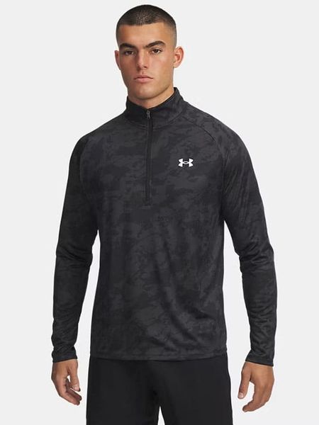Under Armour Koszulka sportowa "Tech 2.0" w kolorze szaro-czarnym rozmiar: XXL. Czarne t-shirty sportowe Under Armour, bez wzorów, z materiału, bez ramiączek, outdoorowe. Za 122.95 zł.