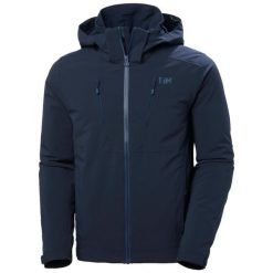 Kurtka narciarska Helly Hansen Alpha 4.0. Niebieskie kurtki narciarskie i snowboardowe Helly Hansen, m, bez wzorów, narciarskie. W wyprzedaży za 1,299.00 zł.