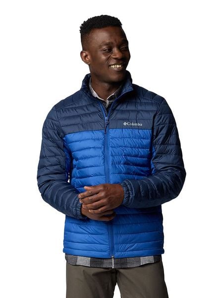 Columbia Kurtka pikowana "Silver Falls II" w kolorze niebiesko-granatowym rozmiar: M. Niebieskie kurtki Columbia, m, bez wzorów, z materiału, bez kaptura. Za 170.87 zł.