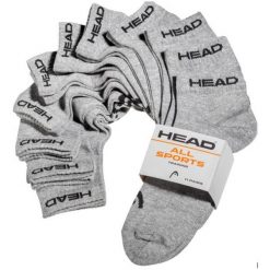 Head Elements Skarpetki Sneaker 11-pack Melange szary 39-42. Szare skarpety Head, bez wzorów, z materiału. Za 183.99 zł.