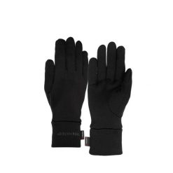 Rękawiczki trekkingowe Strath. Czarne rękawiczki TREKMATES, bez wzorów, z dzianiny. Za 149.99 zł.