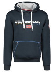 Geographical Norway Bluza "Olvier" w kolorze granatowym rozmiar: L. Niebieskie bluzy Geographical Norway, l, bez wzorów, z kapturem. Za 130.50 zł.