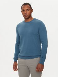 Sisley Sweter 10F2S1C78 Niebieski Slim Fit. Niebieskie swetry rozpinane Sisley, l, bez wzorów, z bawełny, bez kołnierzyka, bez ramiączek. Za 239.99 zł.