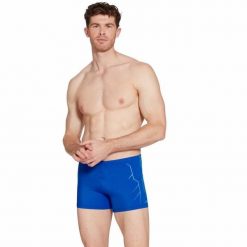 Męskie kąpielówki COMBAT Boxer. Niebieskie kąpielówki ZOGGS, l, bez wzorów. Za 136.61 zł.