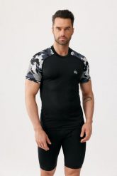 Koszulka termoaktywna fitness męska Rough Radical moro Furious Army. Czarne bielizna termoaktywna ROUGH RADICAL, l, bez wzorów, z elastanu, bez ramiączek, na fitness i siłownię. Za 99.90 zł.